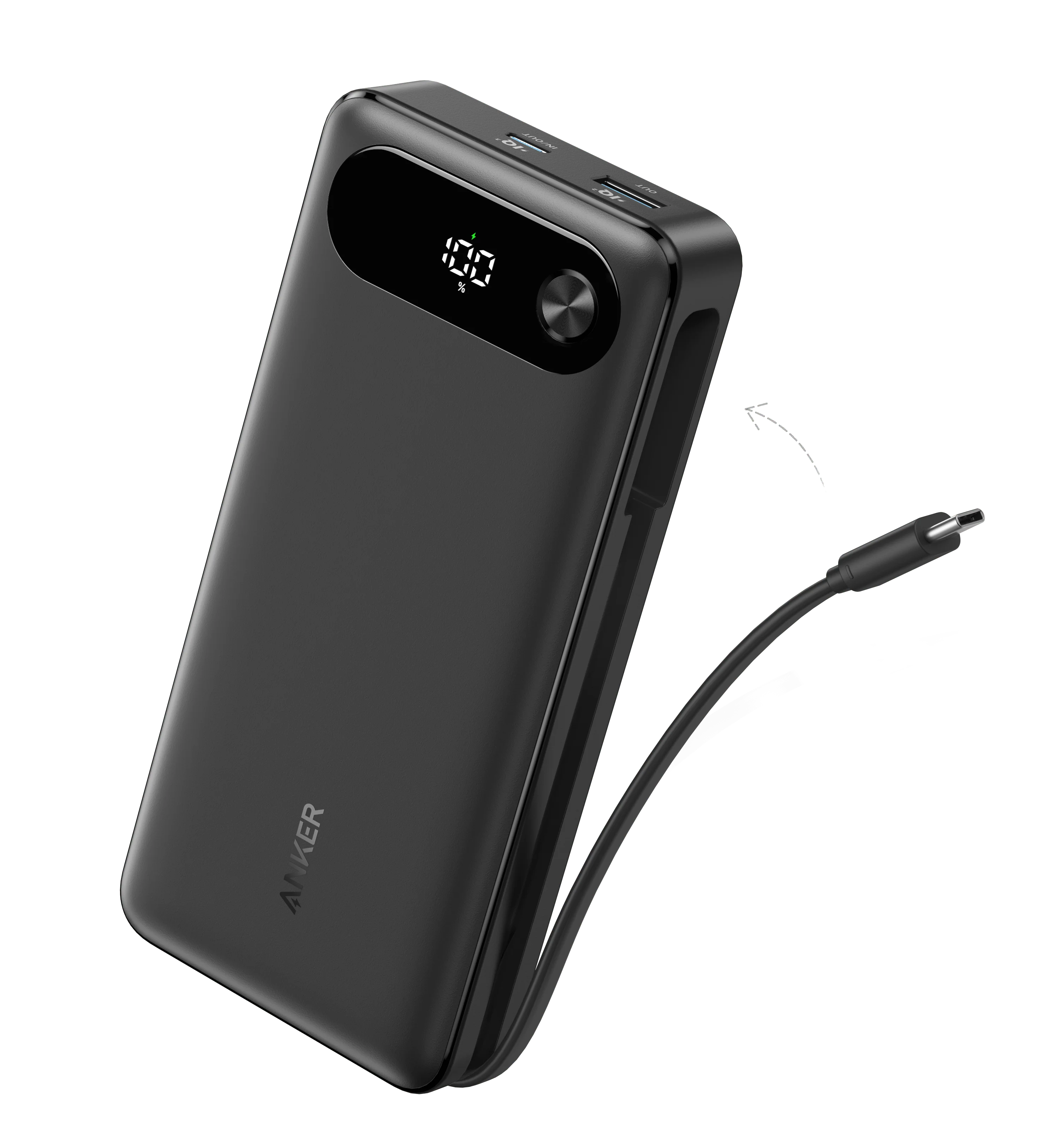 Anker 20K 65W Power Bank with Built-In USB-C Cable A1383011