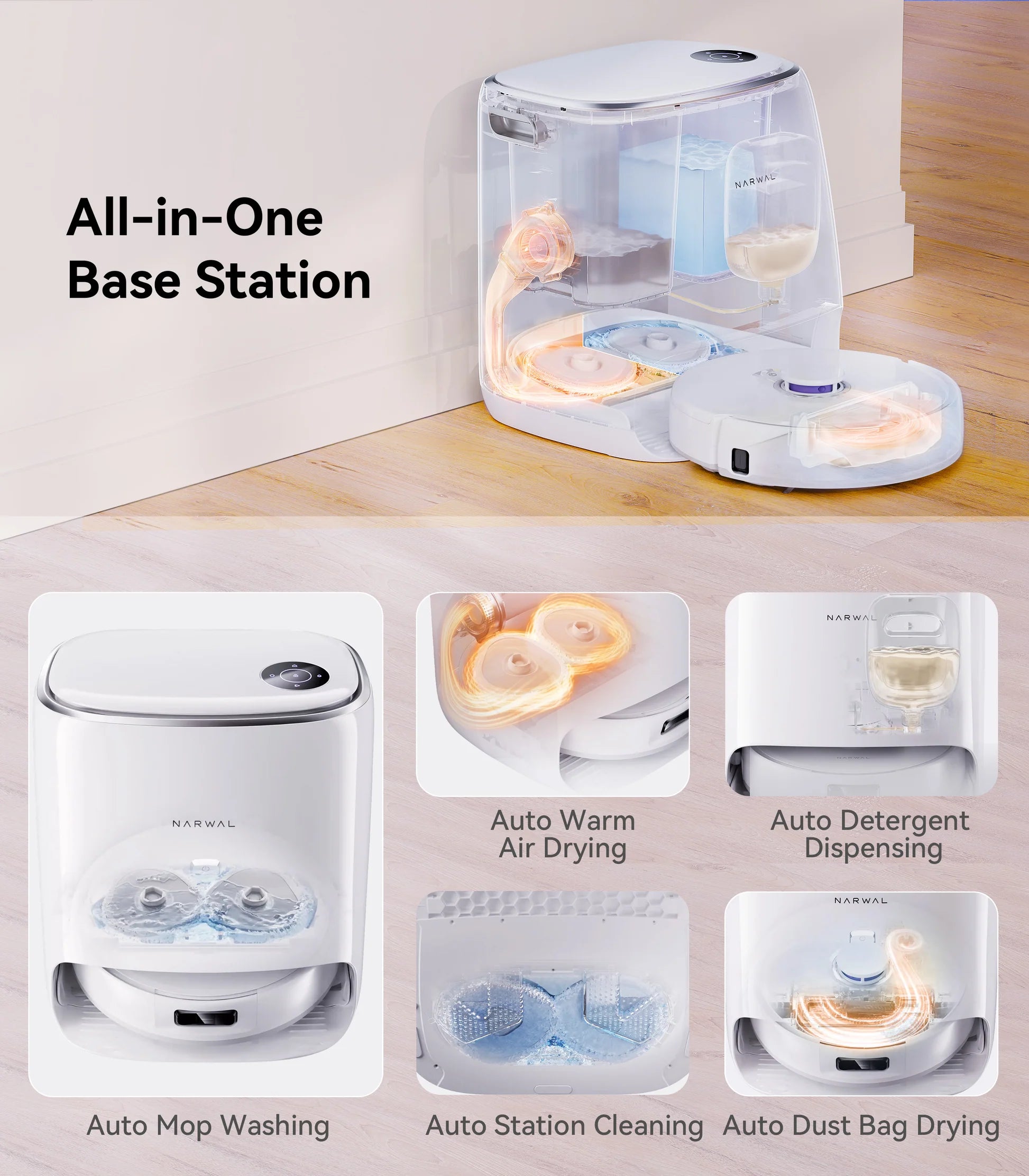 Narwal Freo X Ultra Robotic Vacuum and Mop with Auto Washing and Self Empty