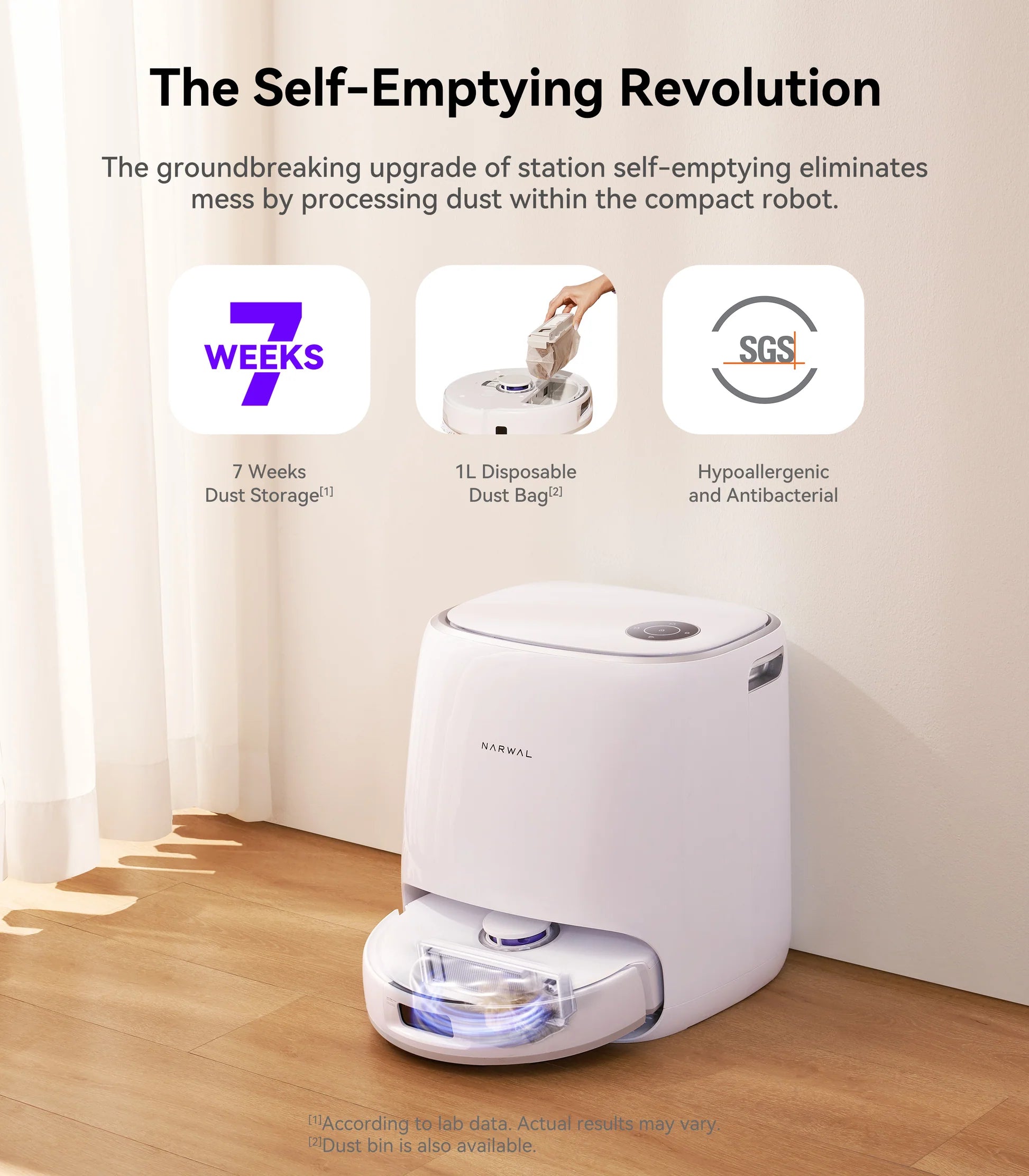 Narwal Freo X Ultra Robotic Vacuum and Mop with Auto Washing and Self Empty