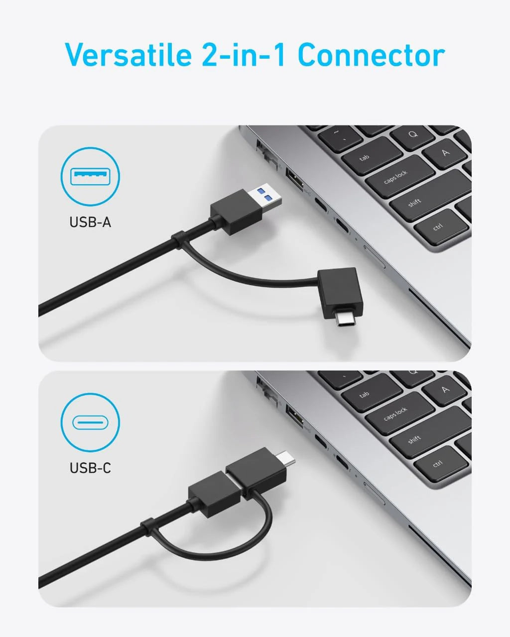 Anker USB 3.0 KVM Switch For Desktop and Laptop A83K30A1