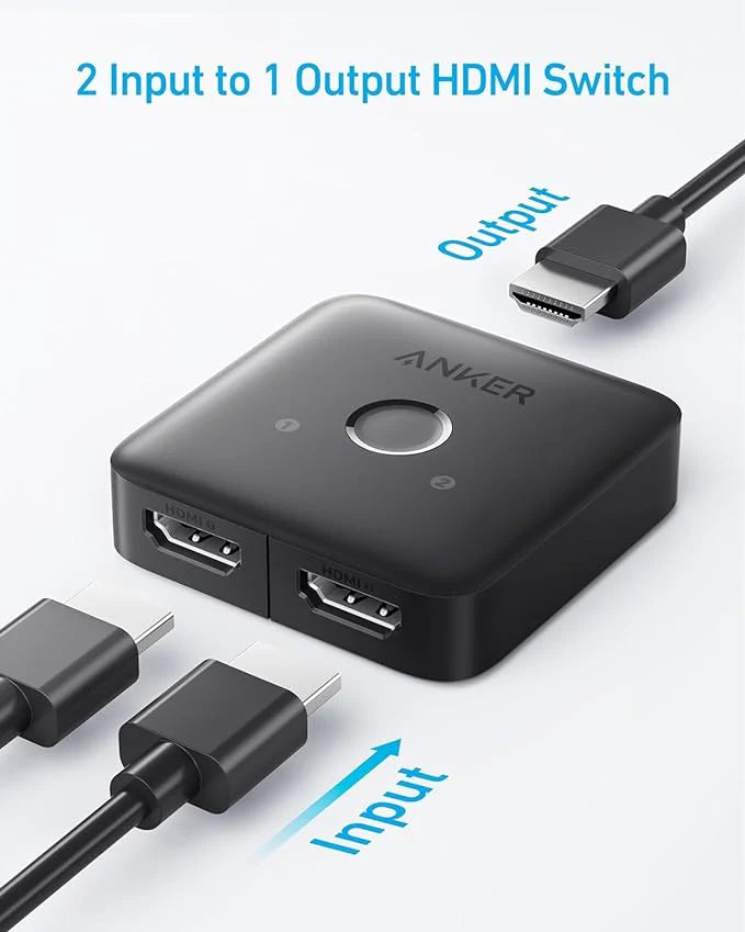 Anker HDMI Switch 4K 60Hz 2 in 1 out A83H10A1