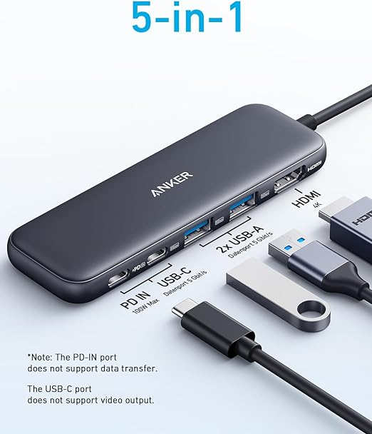Anker 332 (5-in-1) USB-C Hub A8355H11