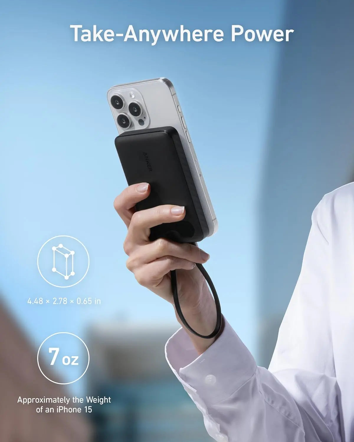 Anker Powercore 10000mAh 22.5W Power Bank - White A1257H21