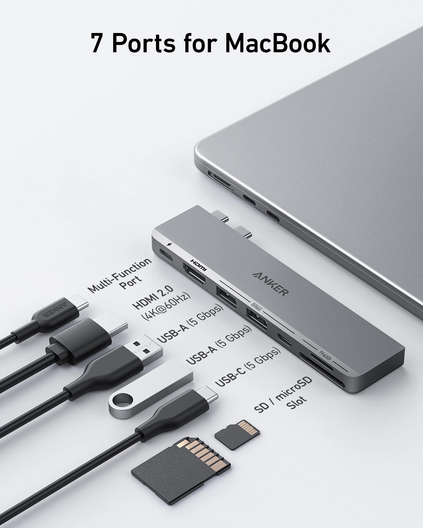 Anker 547 (7-in-2) USB-C Hub for MacBook A8354HA1