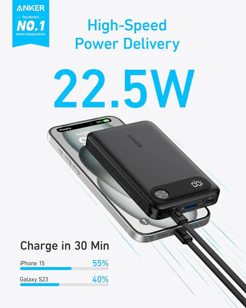 Anker Powercore 10000mAh 22.5W Power Bank - Black A1257H11