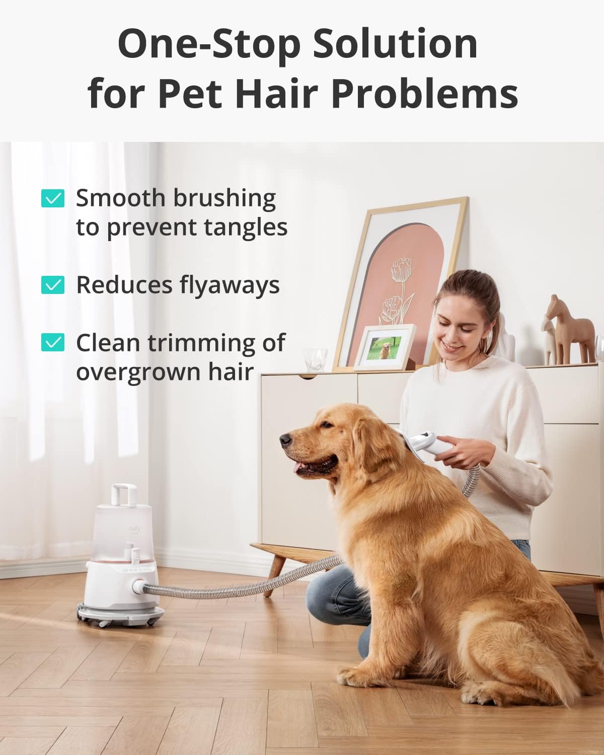 Eufy N930 5-in-1 Pet Grooming Kit with Vacuum