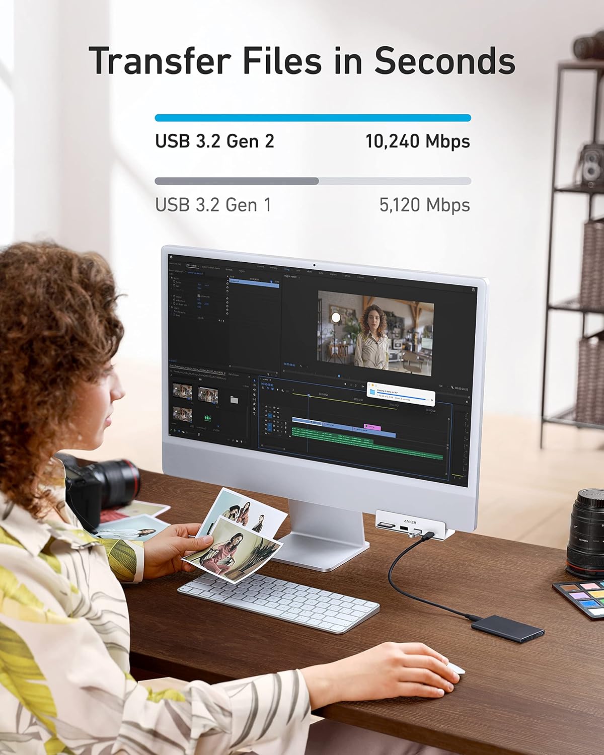 Anker 535 USB-C Hub (5-in-1) for iMac A8353H41