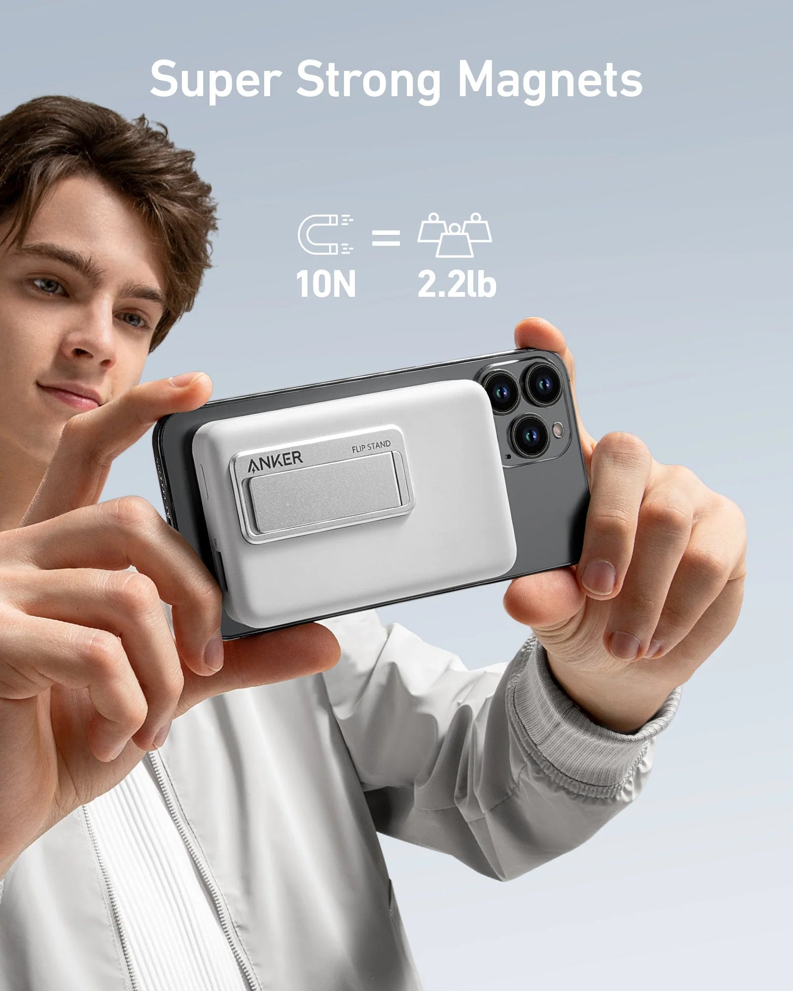 Anker 633 MagGo 10000mAh Magnetic Power Bank - White A1641H21