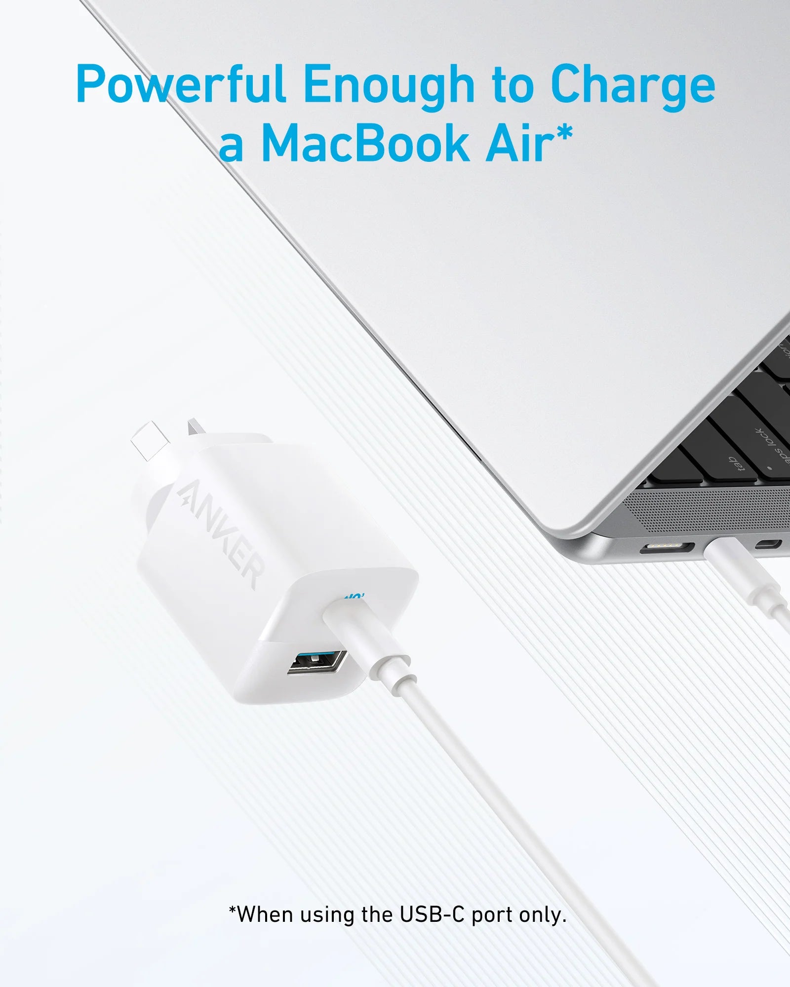 Anker 323 USB-C 33W Wall Charger - White A2331T21