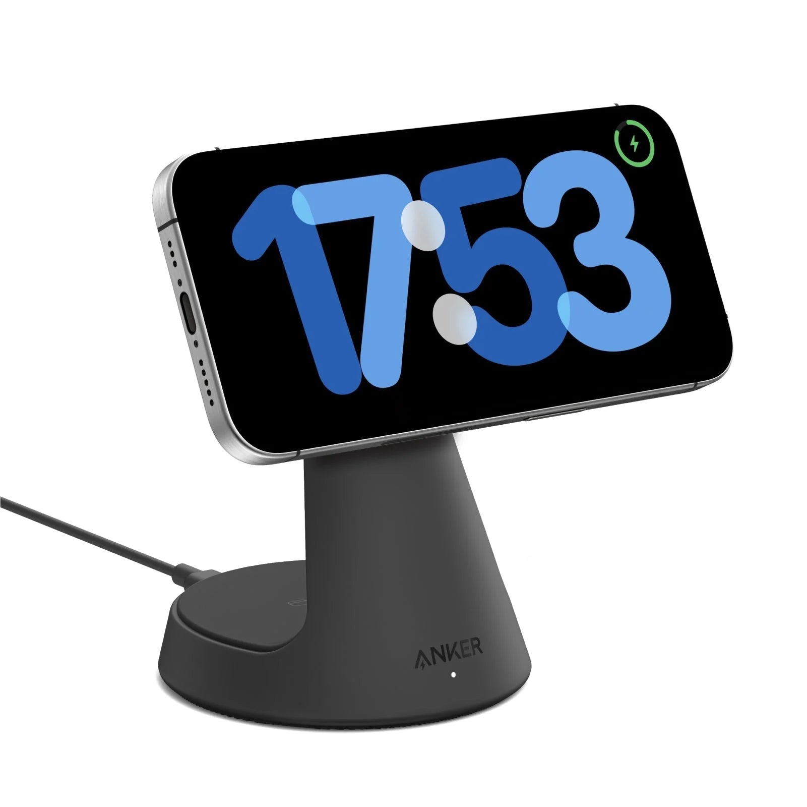 Anker MagGo 2-in-1 Dock Stand 15W Wireless Charger - Black A25M7H11