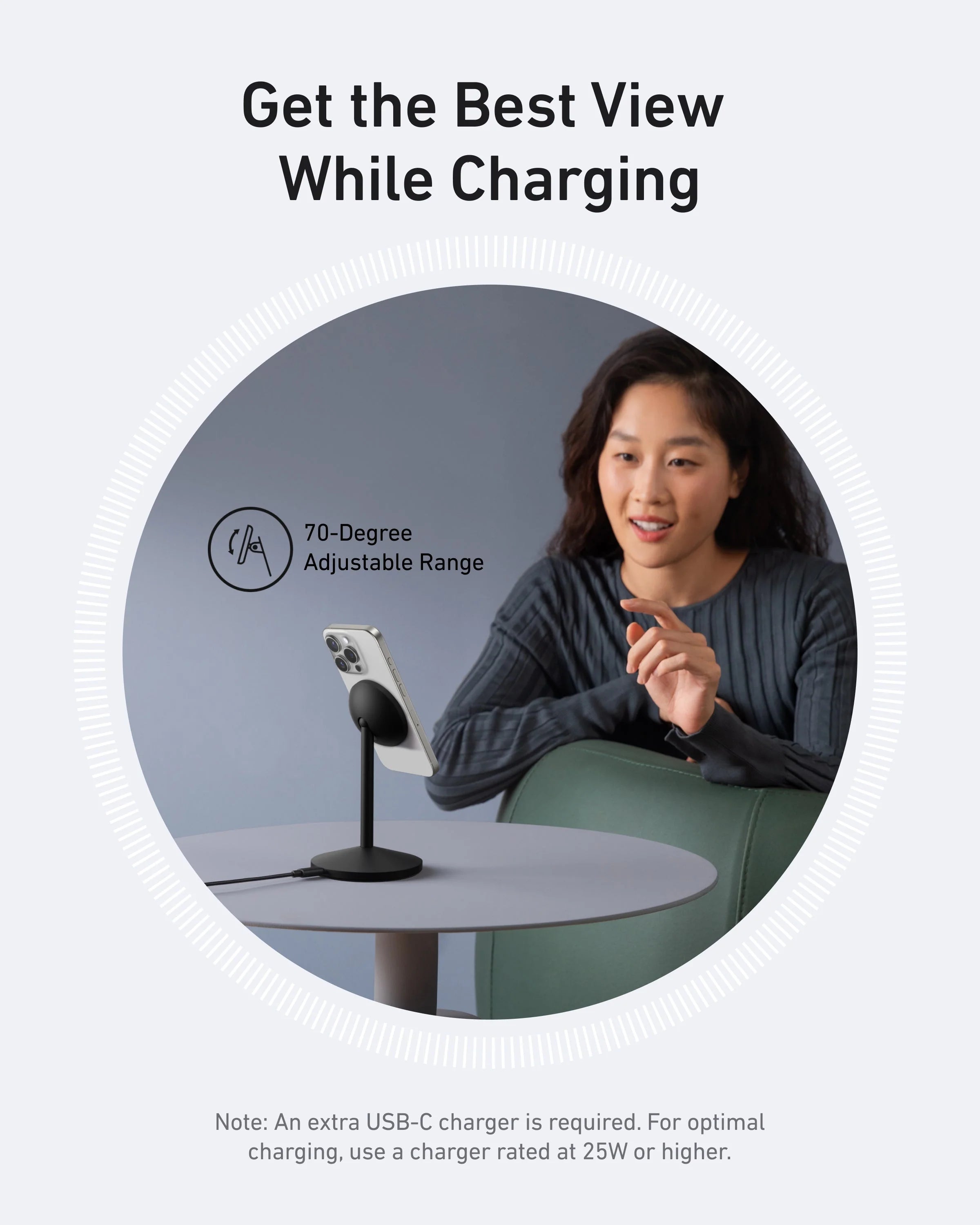 Anker MagGo 15W MagSafe Stand Wireless Charger A25X1H11