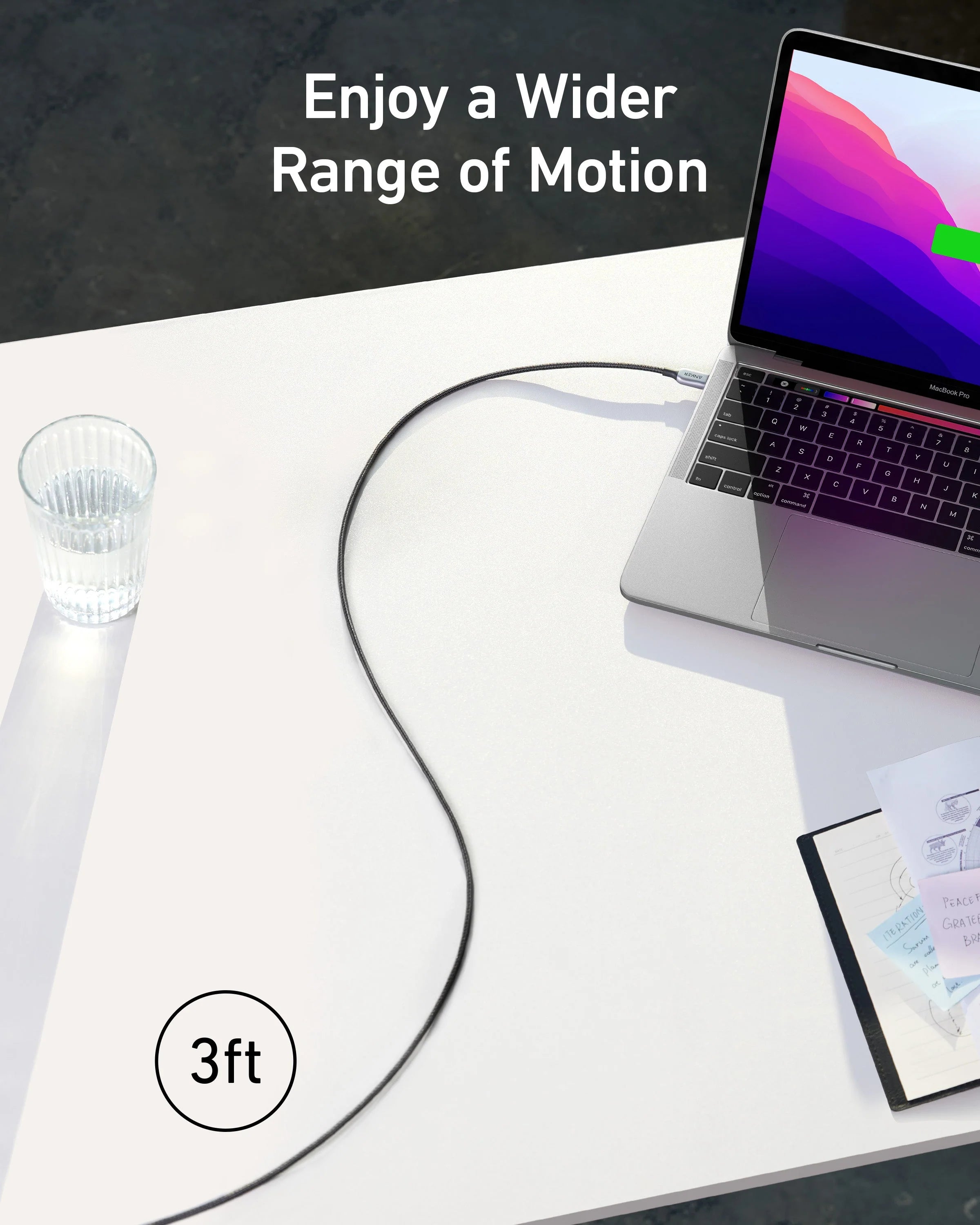 Anker 765 USB-C to USB-C Cable (140W 6ft Nylon) A88660A1