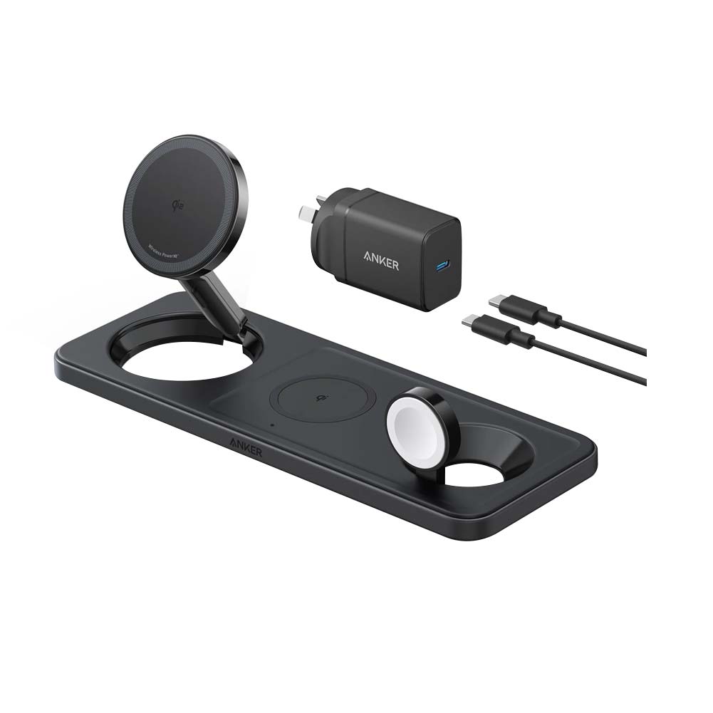 Anker MagGo Foldable Wireless Charging Station (3-in-1 Pad) B25M1T11