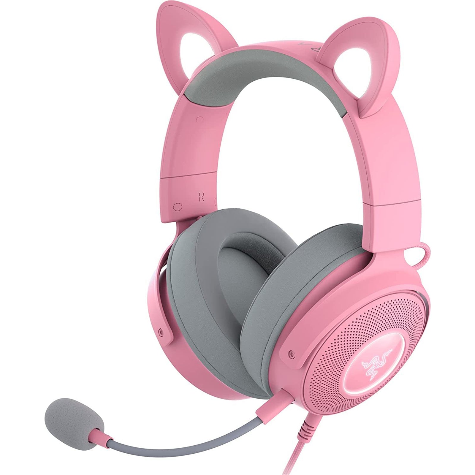 Razer Kraken Kitty V2 Pro Wired RGB Headset with Interchangeable Ears - Quartz Edition