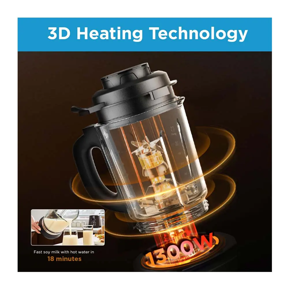 Midea 1.75L Multifunction 8 Blades High Speed Blender 1300W - MPB130ADKH