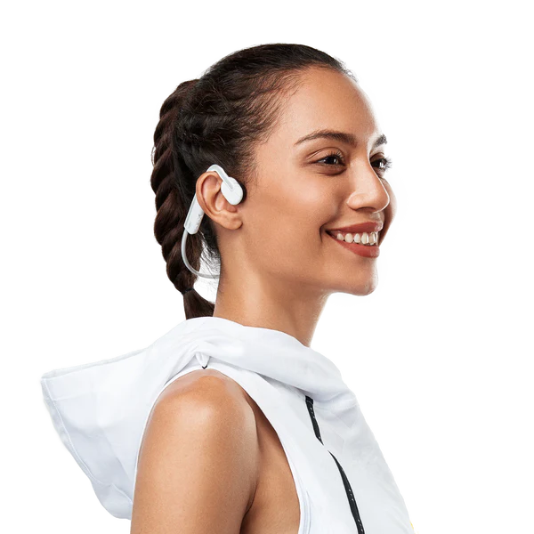 Shokz OpenMove Bone Conduction Sports Headphones - White