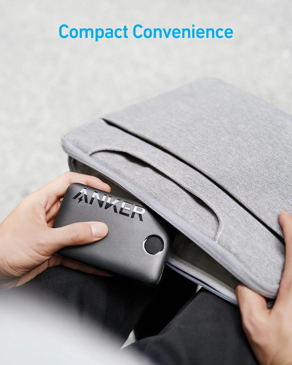 Anker 20000mAh 22.5W Power Bank with Built-In USB-C Cable - Black A1647H11