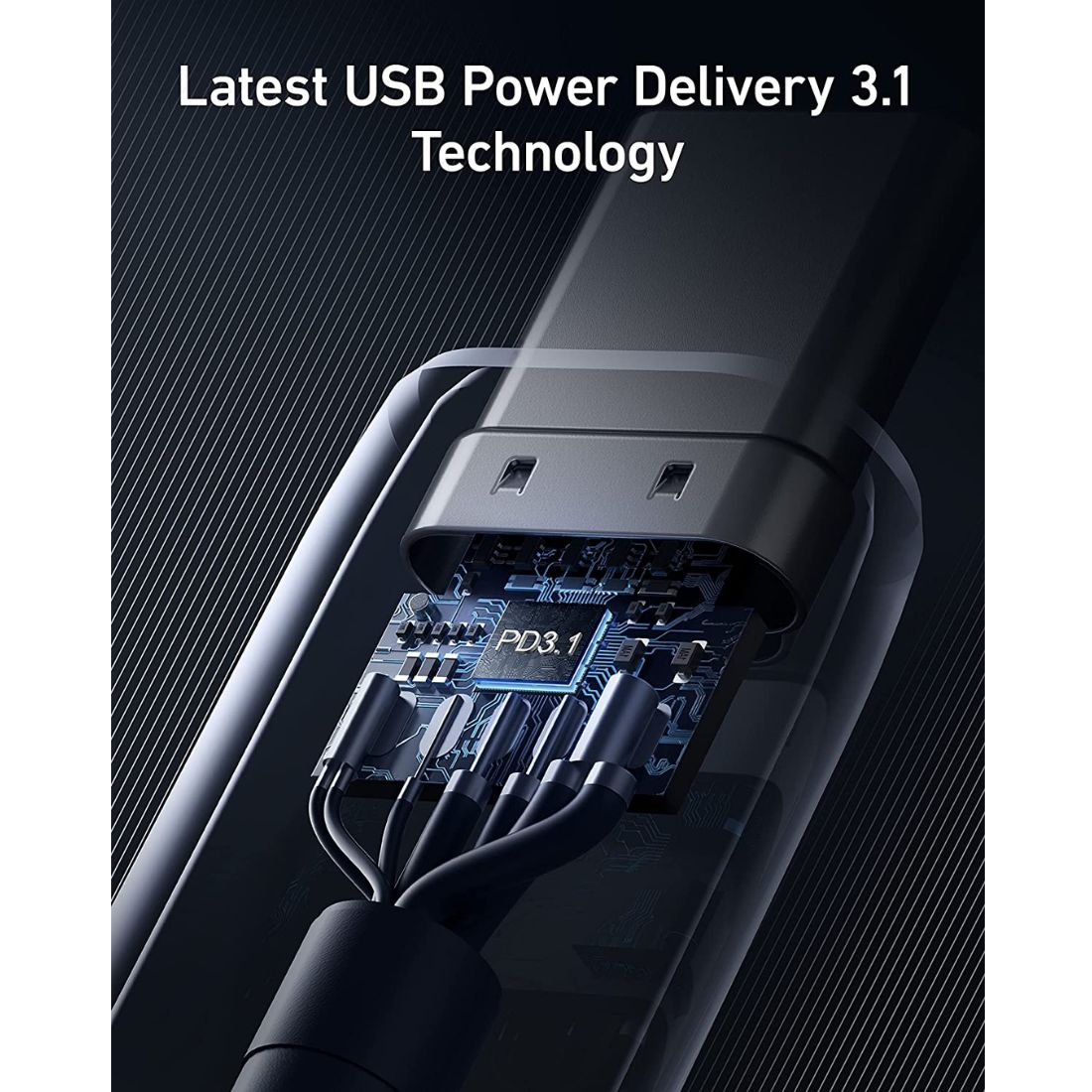 Anker 765 USB-C to USB-C Cable (140W 3ft Nylon) A88650A1