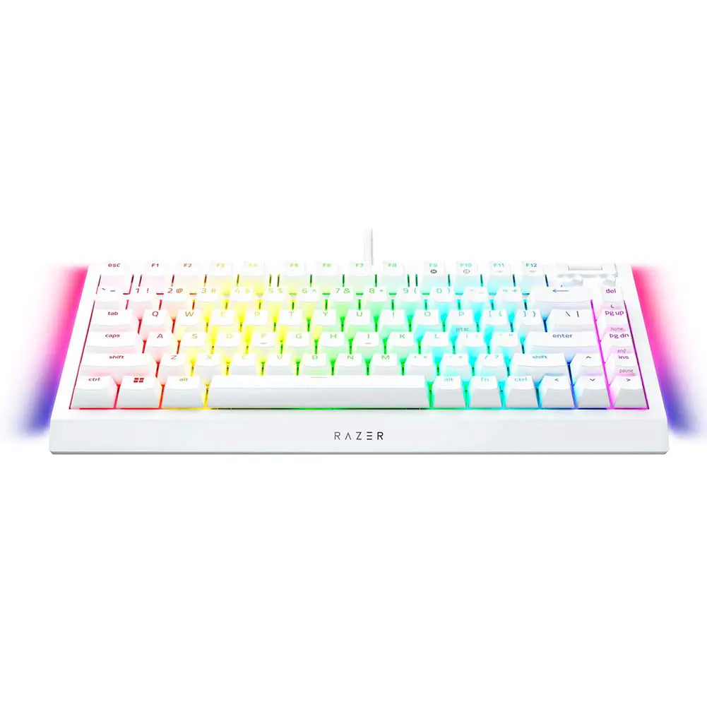 Razer BlackWidow V4 75% Mechanical Gaming Keyboard - White RZ03-05001700-R3M1