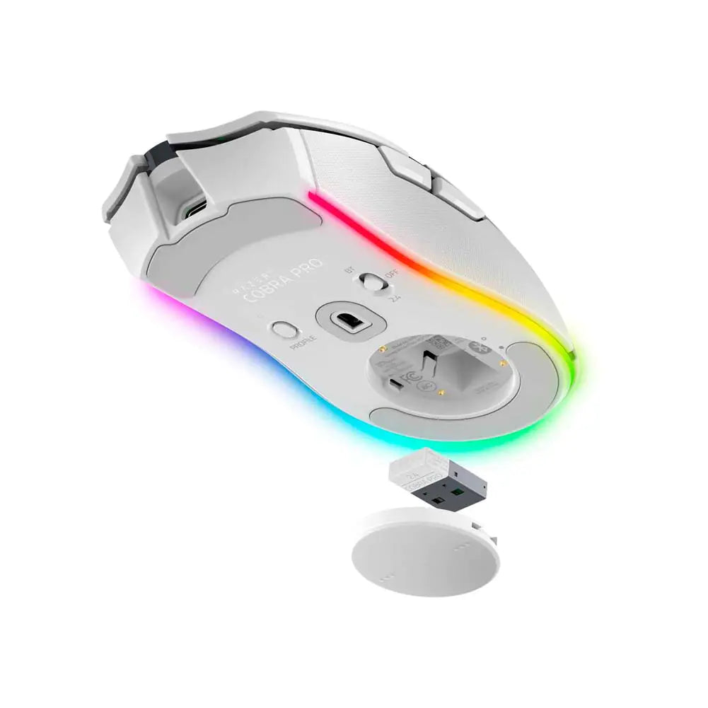 Razer Cobra Pro - Wireless Gaming Mouse - White Edition RZ01-04660200-R3A1