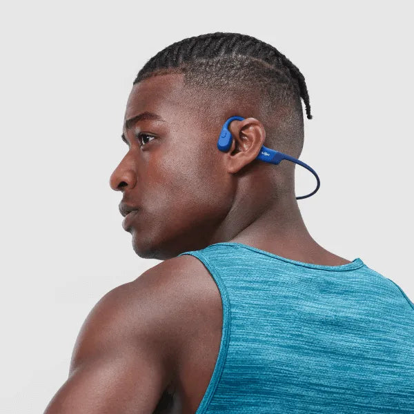 Shokz OpenRun Bone Conduction Sports Headphones - Blue