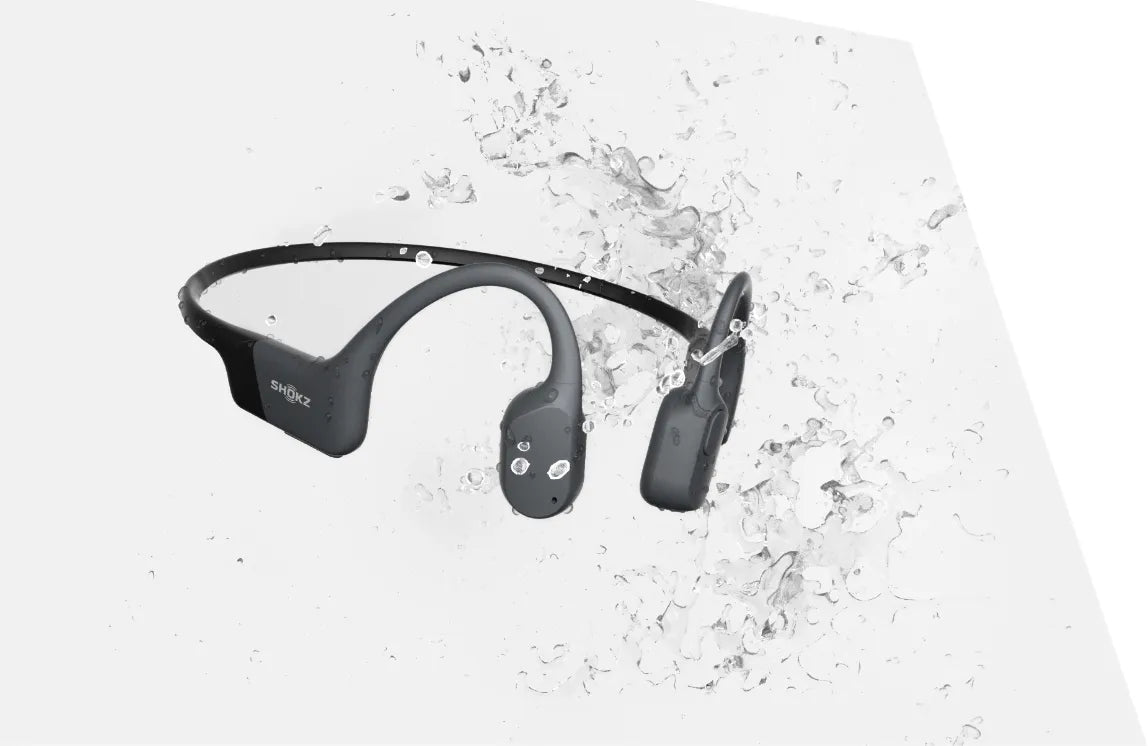 Shokz OpenRun Bone Conduction Sports Headphones - Black