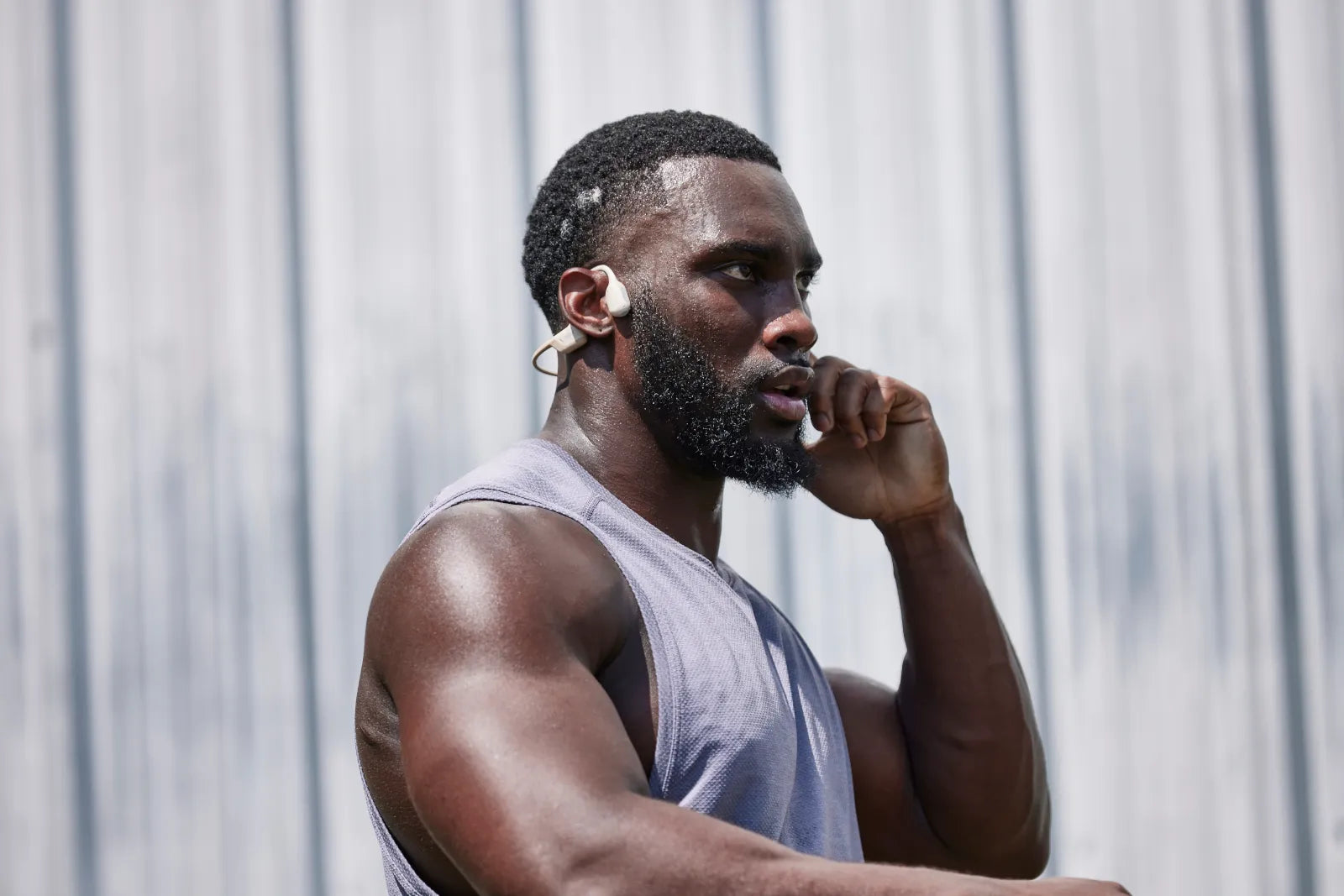 Shokz OpenRun Pro Bone Conduction Headphones - Beige