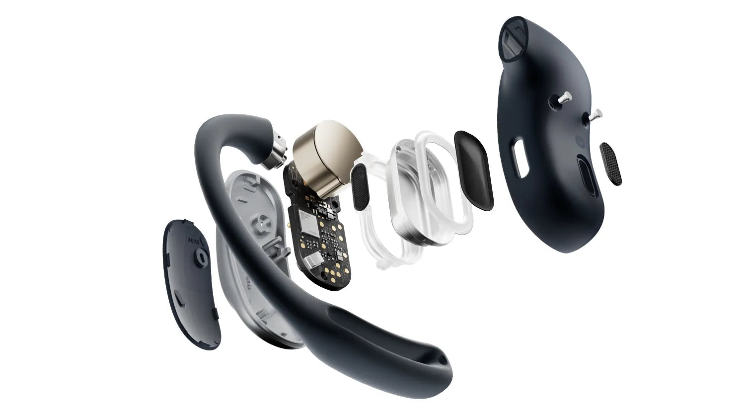 Shokz OpenFit Air True Wireless Open-Ear Headphones - Black