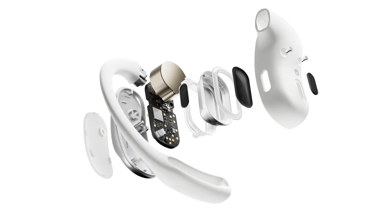 Shokz OpenFit Air True Wireless Open-Ear Headphones - White