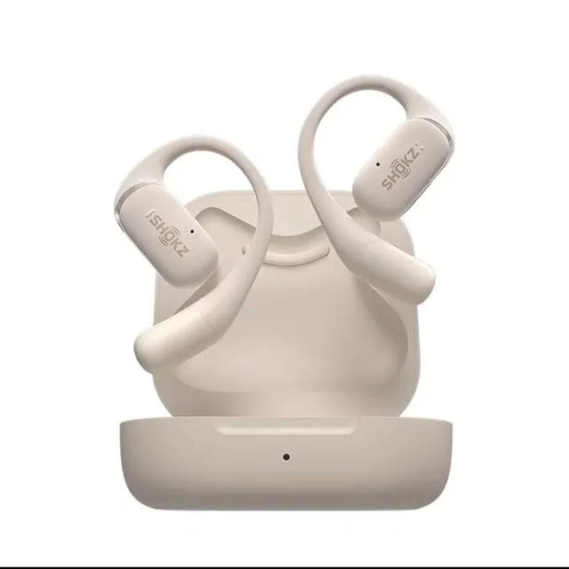 Shokz OpenFit True Wireless Open-Ear Bluetooth Headphones - Beige