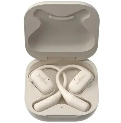 Shokz OpenFit True Wireless Open-Ear Bluetooth Headphones - Beige