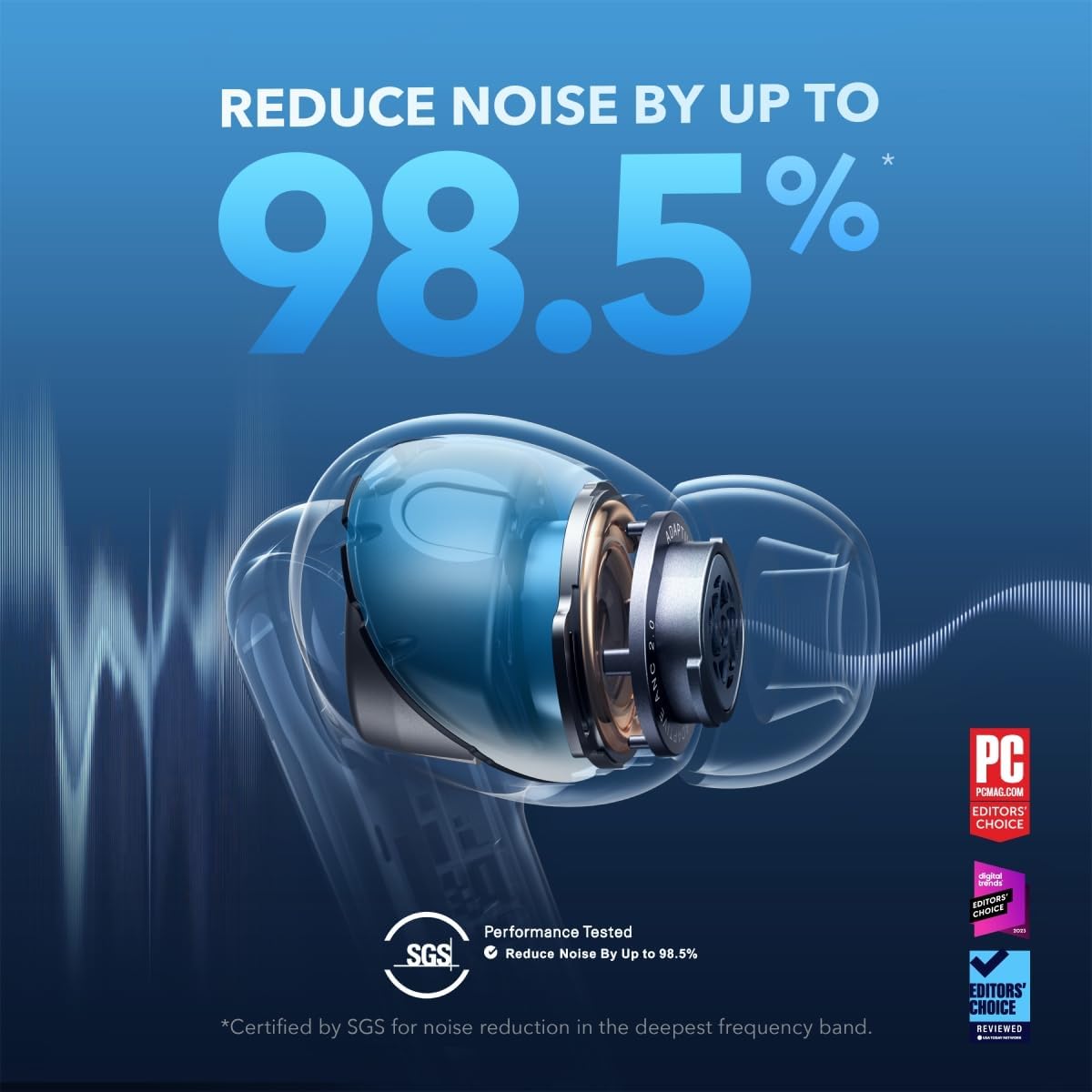 Anker Soundcore Liberty 4 NC True Wireless Noise Cancelling Earbuds - White