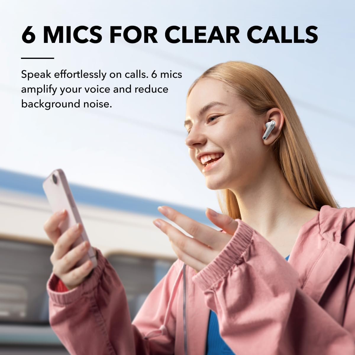 Anker Soundcore Liberty 4 NC True Wireless Noise Cancelling Earbuds - White