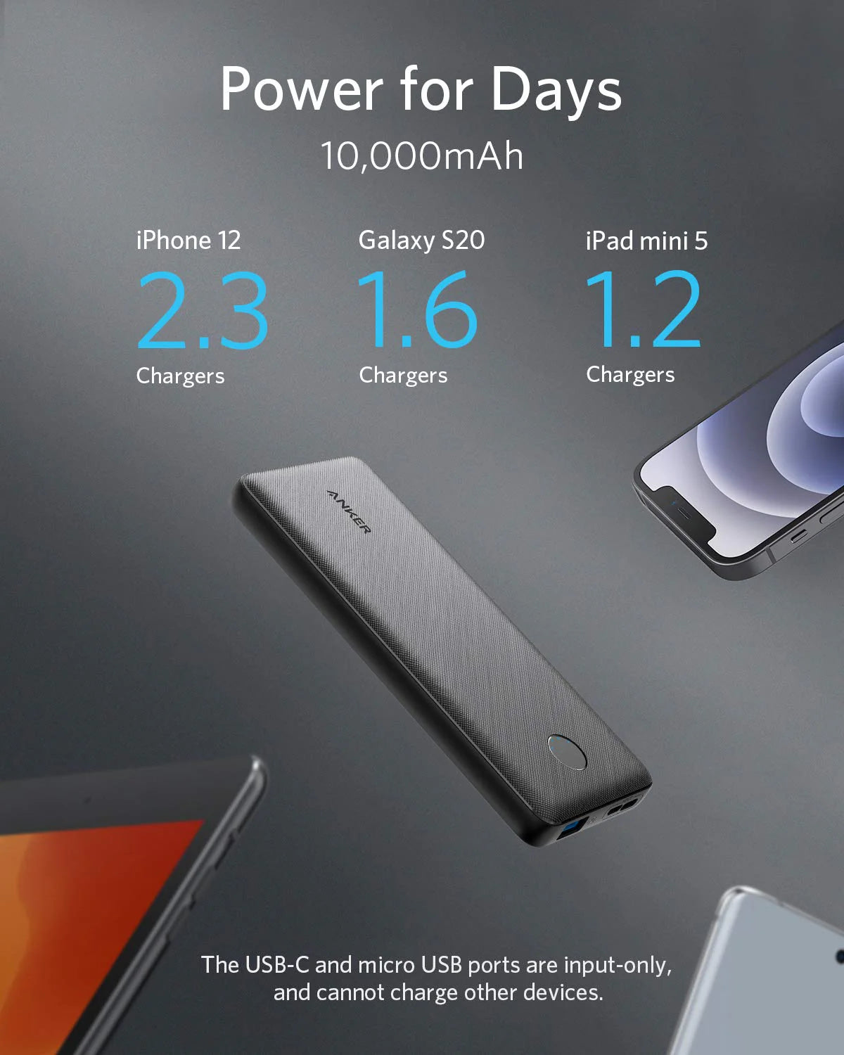 Anker 313 Power Bank (PowerCore 10K) Black - A1229016