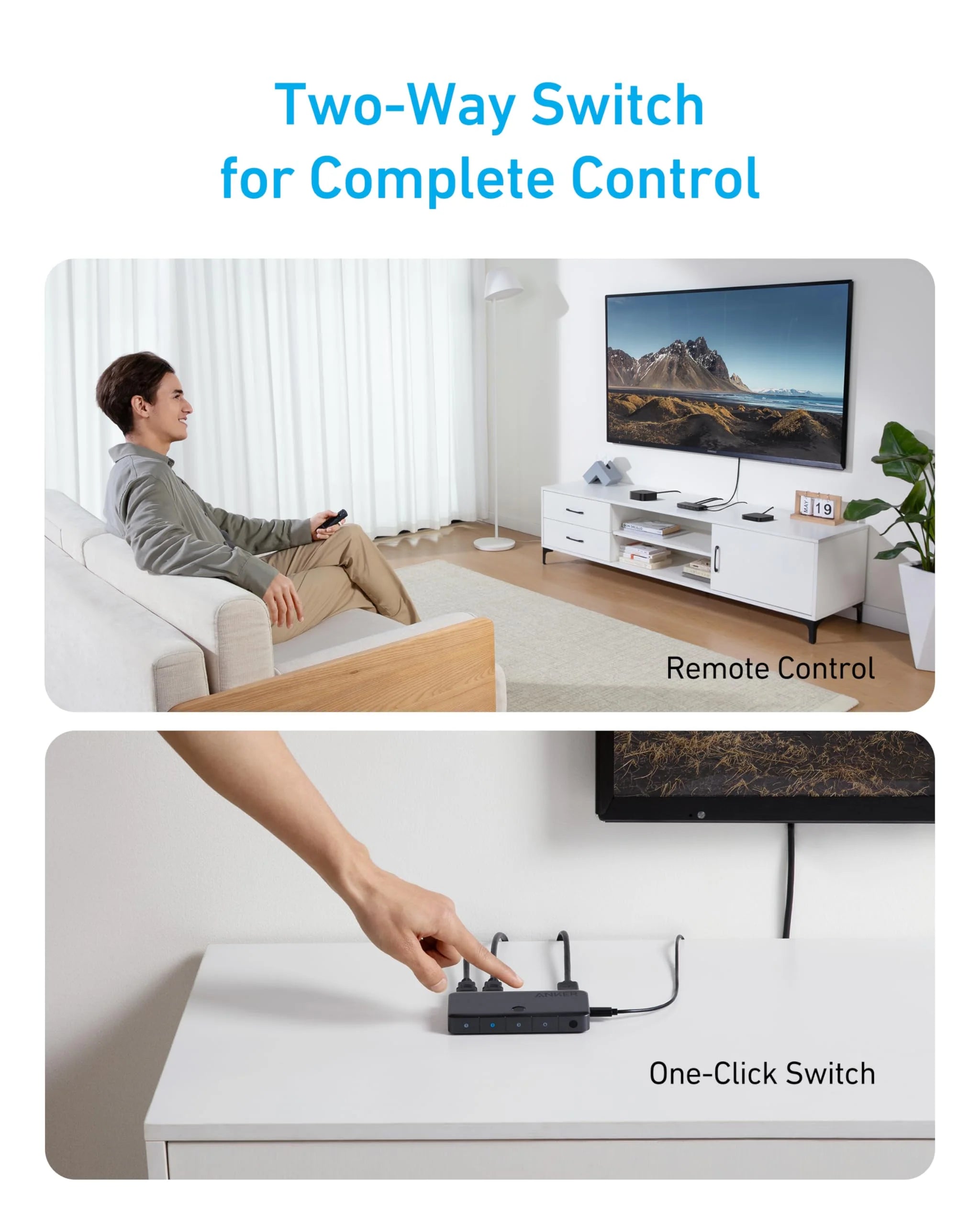 Anker HDMI Switch 4K 60Hz 4 in 1 out A83H20A1