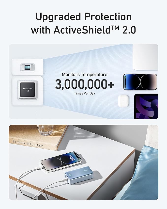 Anker 533 PowerCore 30W 10000mAh Power Bank - Blue A1256H32