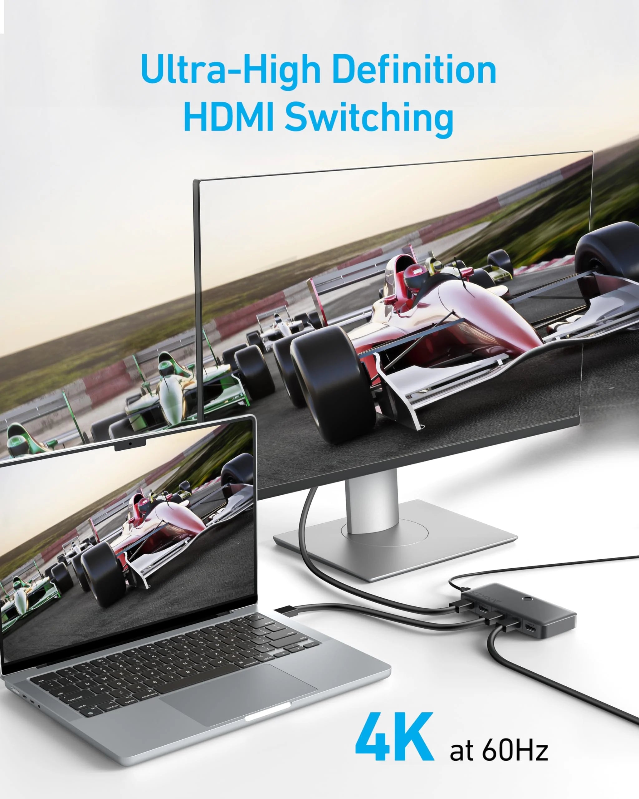 Anker HDMI Switch 4K 60Hz 4 in 1 out A83H20A1