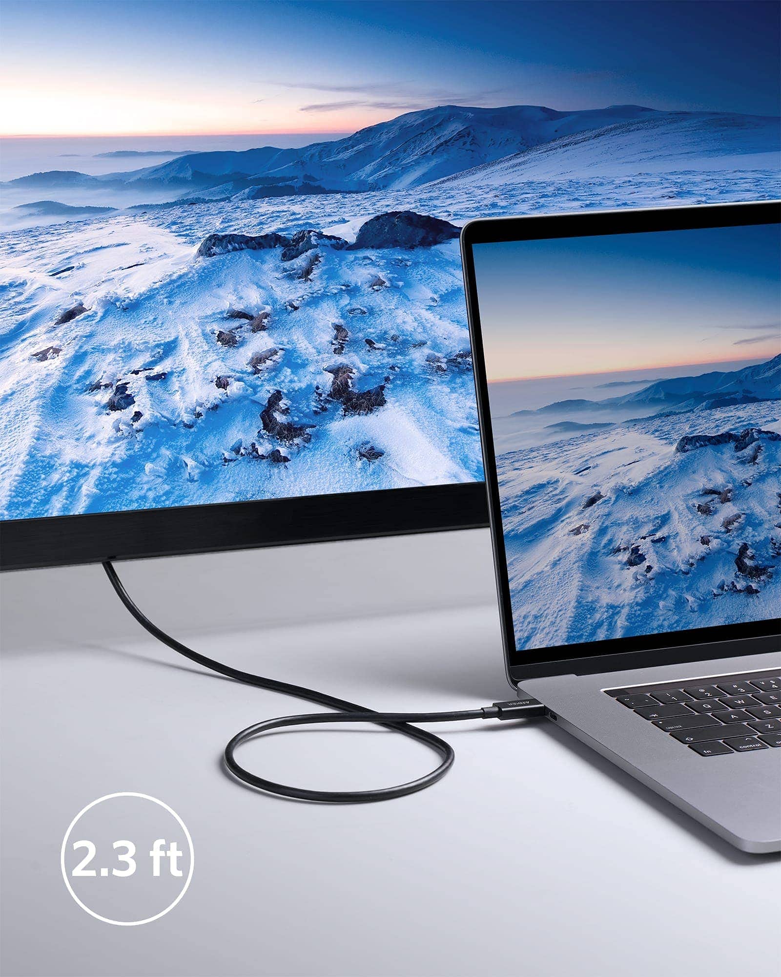 Anker USB-C to USB-C Thunderbolt 4 Cable 70cm (100W/40 Gbps) A8859011