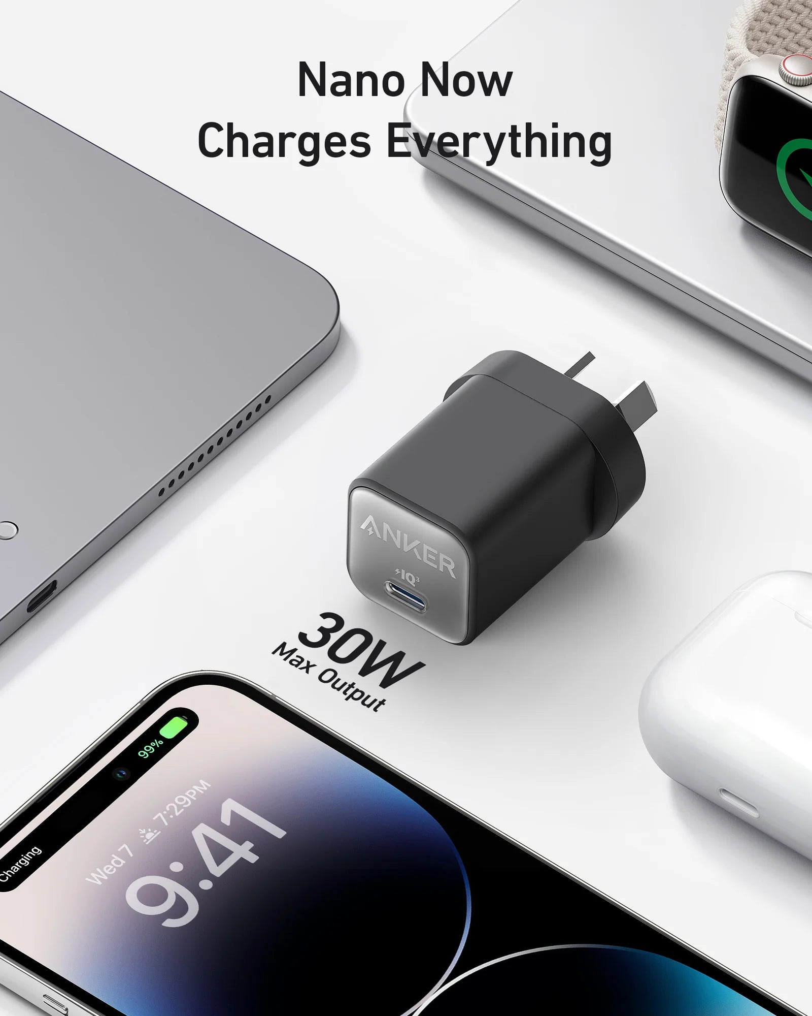 Anker 511 USB-C GaN Charger (Nano 3 30W) - Black A2147T11