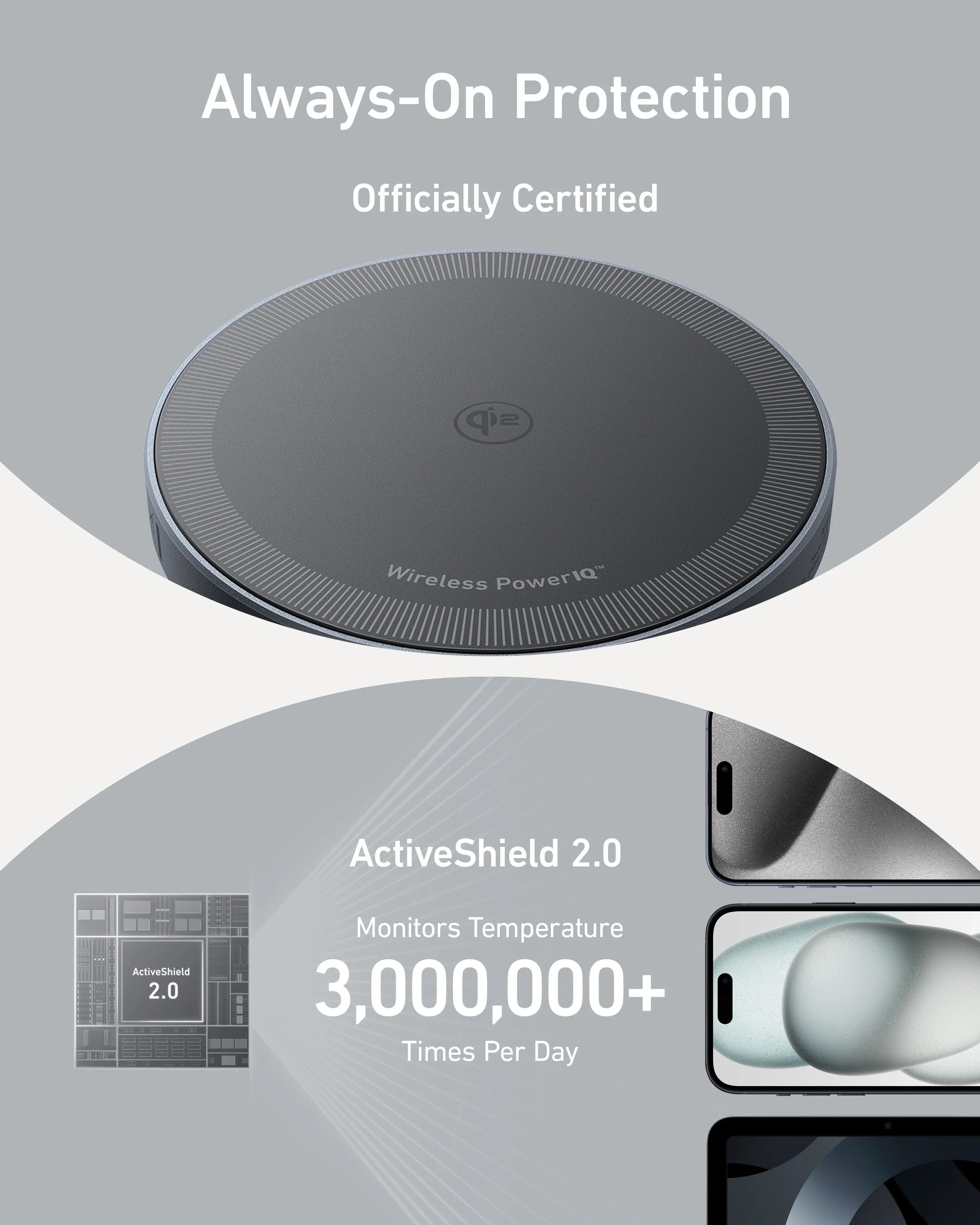 Anker MagGo 15W Wireless Charger (Pad) A25M0111