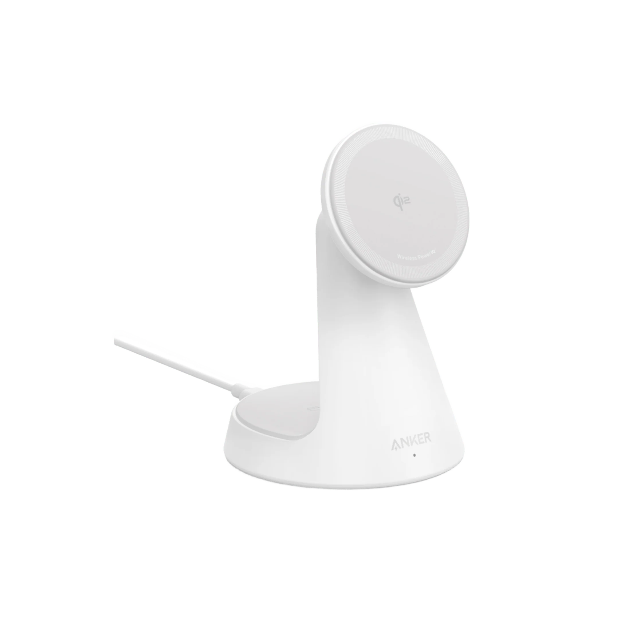 Anker MagGo 2-in-1 Dock Stand 15W Wireless Charger - White A25M7H21