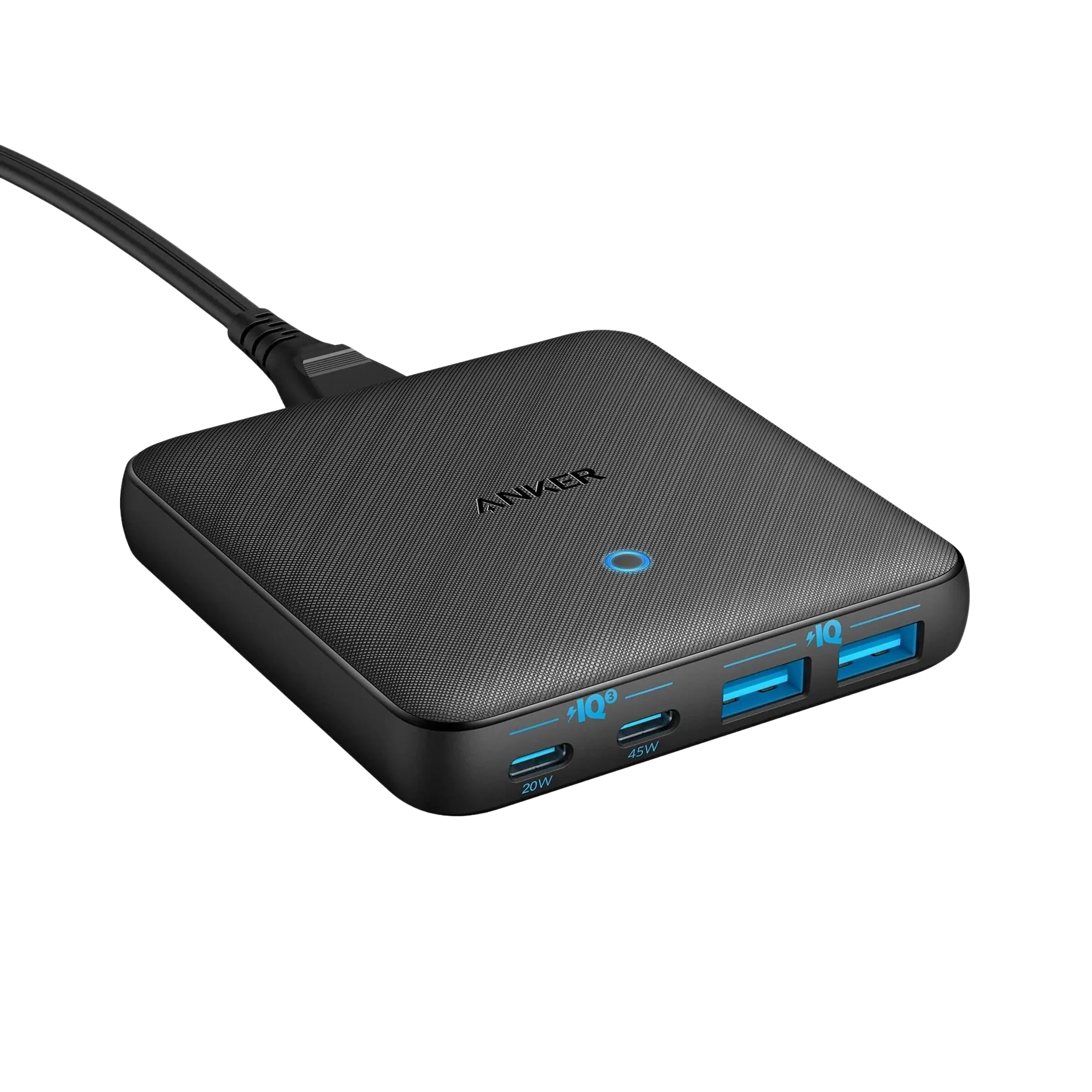 Anker PowerPort Atom III 65W Slim GaN 4-Port Dual USB-C Wall Charger A2046T12