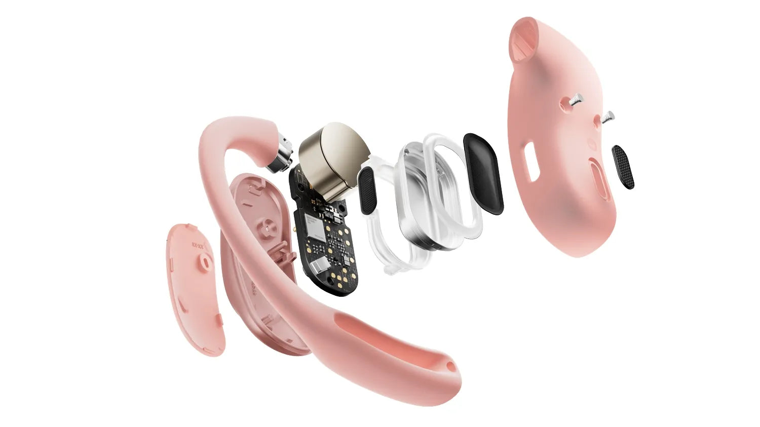 Shokz OpenFit Air True Wireless Open-Ear Headphones - Pink