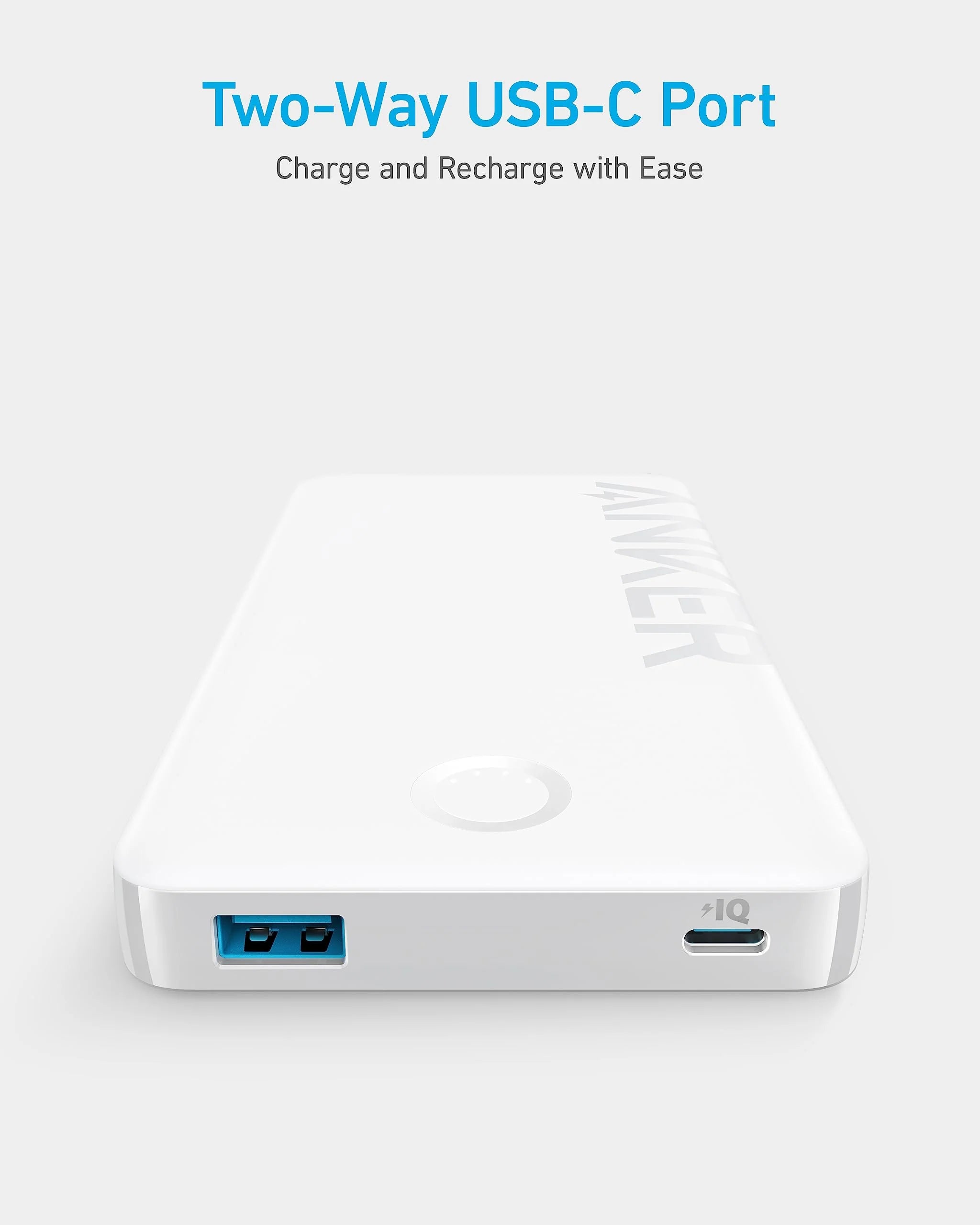 Anker 323 10000mAh Power Bank - White A1334H21